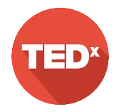 Logo oficial de TEDx, programa de conferencias locales e independientes inspiradas en TED, que promueven ideas innovadoras y transformadoras.