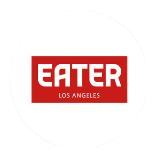 Official logo of Eater Los Angeles, a digital media outlet specializing in gastronomy, restaurants, and culinary trends.