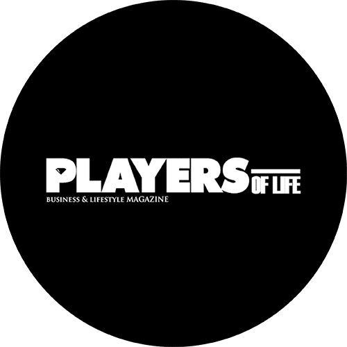 Logo of Players of Life magazine, a publication specializing in business, lifestyle, and leadership in Mexico and Latin America.